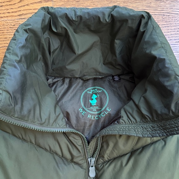 SAVE THE DUCK Women's Olive Green Down Jacket - Picture 2 of 8